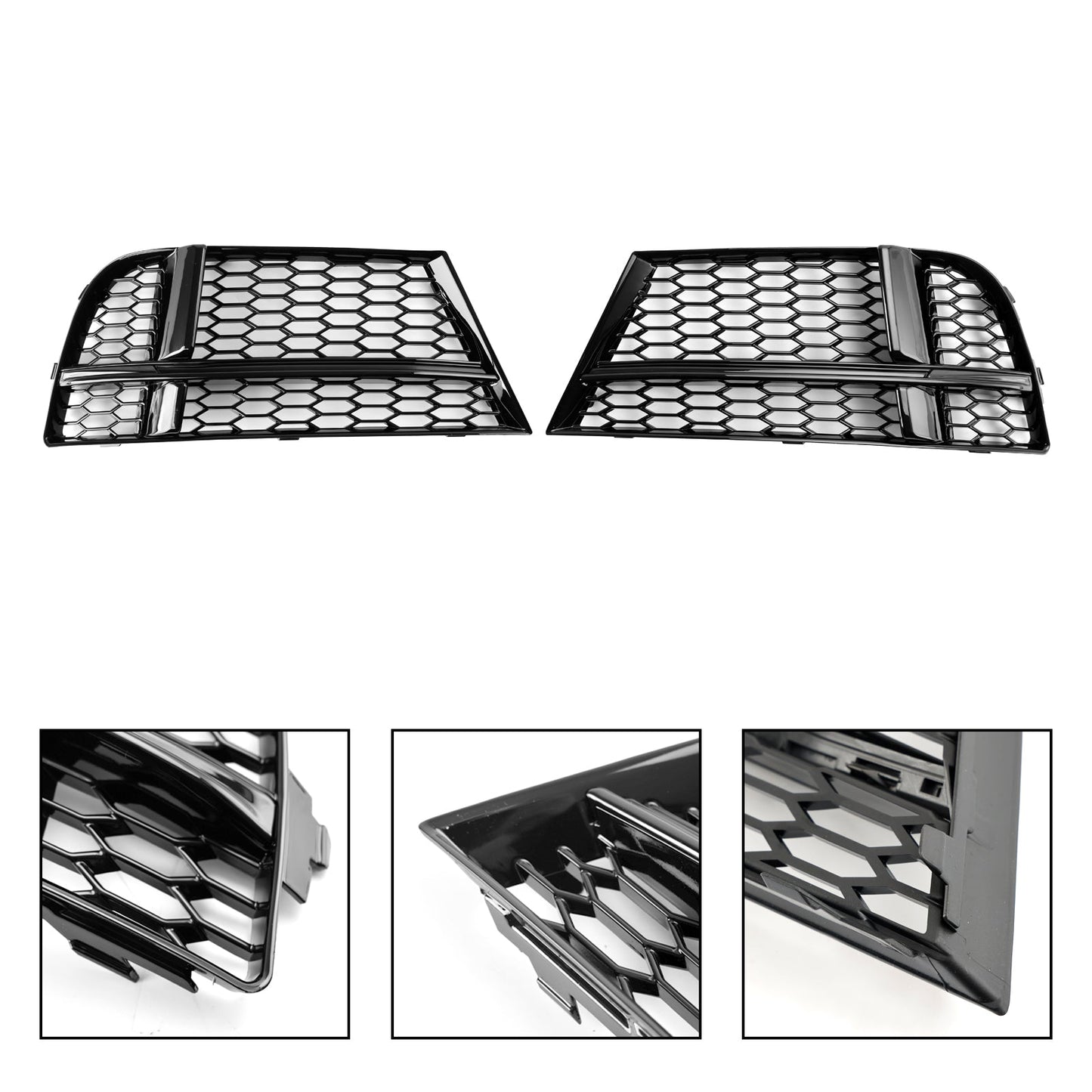 2016.05-2020 Audi A3 8V S-Line Sedan/Sportback/Convertible Front Fog Light Cover Bezel Grille