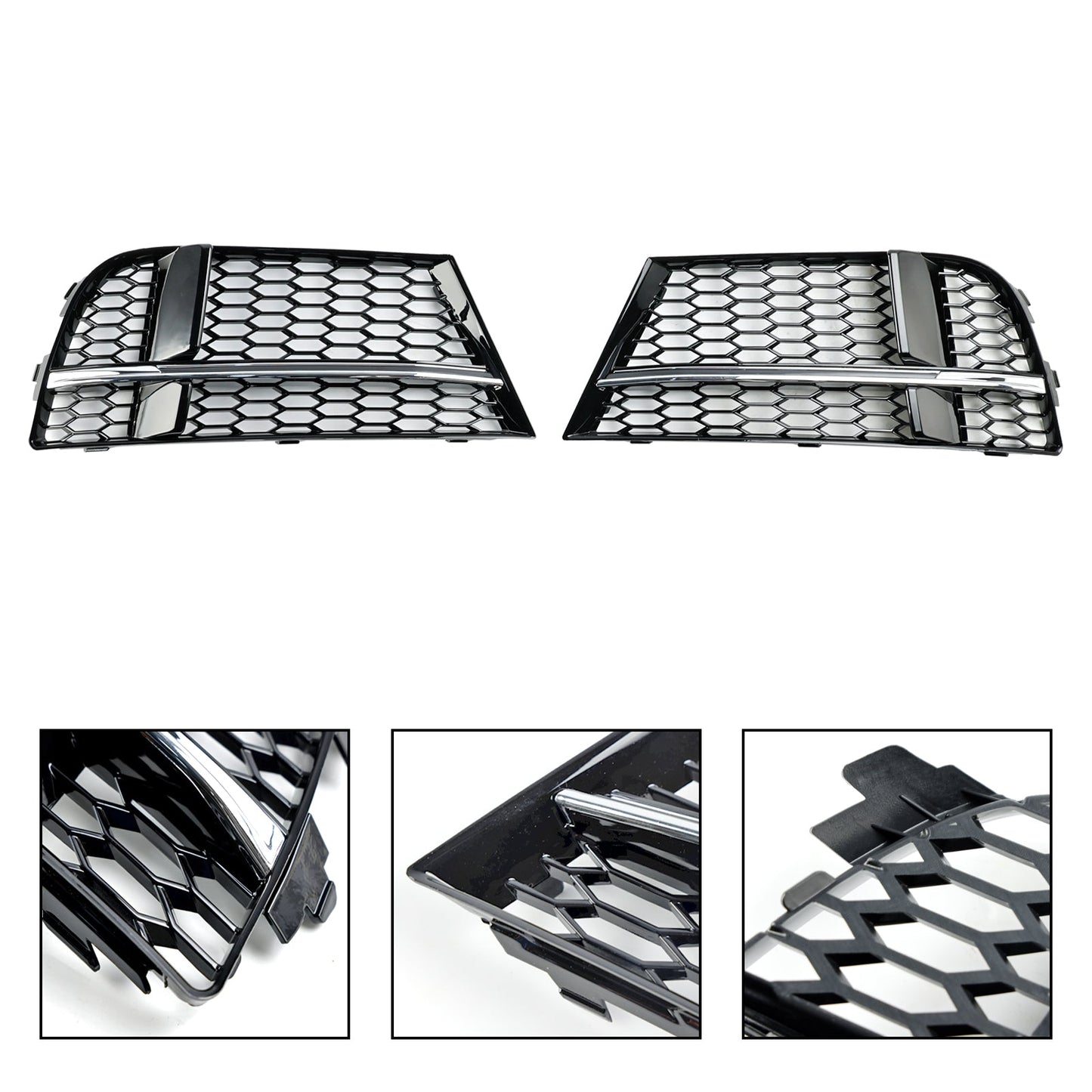 2016.05-2020 Audi A3 8V S-Line Sedan/Sportback/Convertible Front Fog Light Cover Bezel Grille