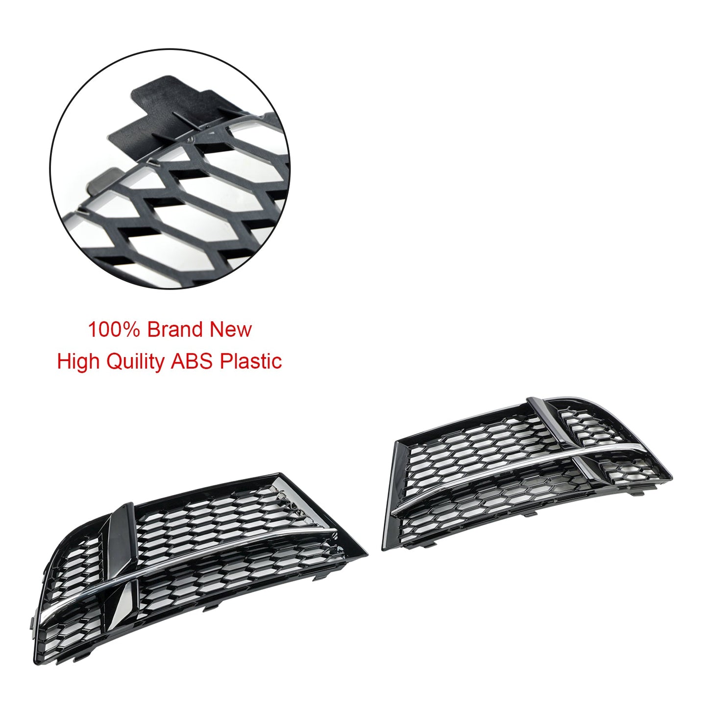 2016.05-2020 Audi A3 8V S-Line Sedan/Sportback/Convertible Front Fog Light Cover Bezel Grille