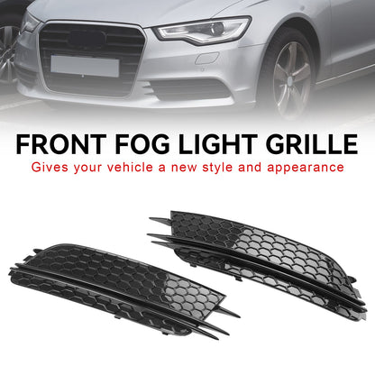 Audi 2012-2015 A6 C7 2PCS Front Fog Light Cover Bezel Grille