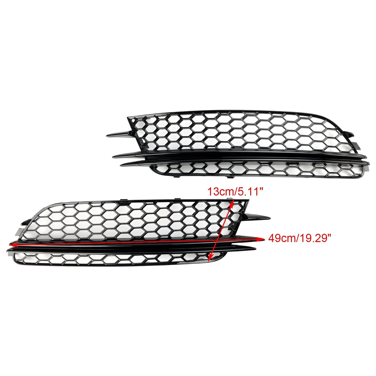 Audi 2012-2015 A6 C7 2PCS Front Fog Light Cover Bezel Grille