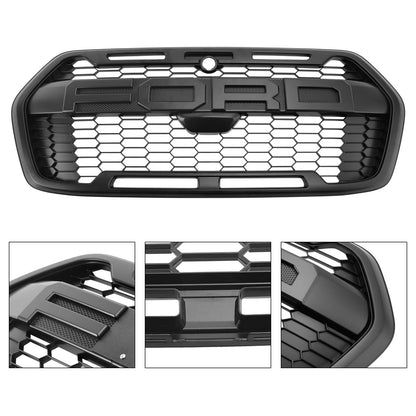 Raptor Style Grill 2019-2026 Ford Transit 150 250 350 Front Bumper Grill Replacement Matte Black Grill