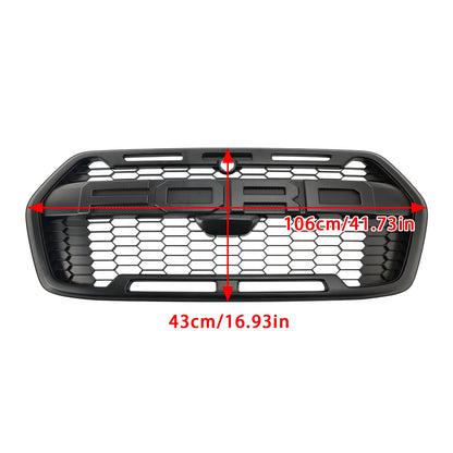 Raptor Style Grill 2019-2026 Ford Transit 150 250 350 Front Bumper Grill Replacement Matte Black Grill