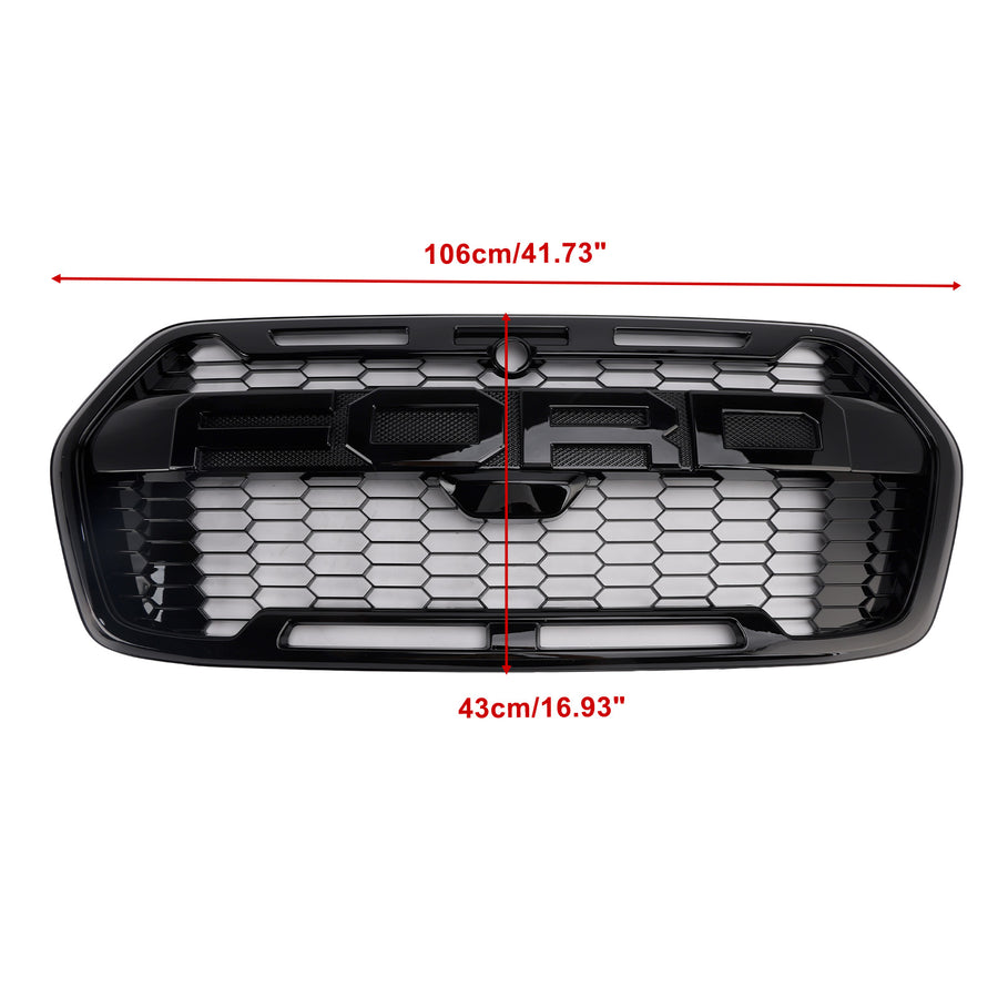 Front Bumper Grille 2467809 Fit Ford Transit MK8 Trail 2019-2026 Raptor Style