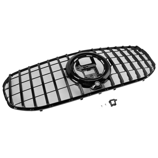 2020-2023 Mercedes Benz GLS Class X167 GTR Style Grill Front Bumper Glossy Black Replacement Grille