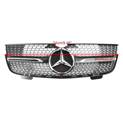 Benz 2007-2009 GL-Class X164 GL350 Chrome Diamonds Mercedes Grill Front Bumper Grille