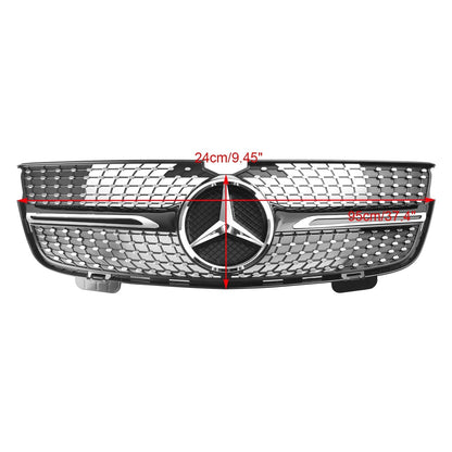 Benz 2007-2009 GL-Class X164 GL450 Chrome Diamonds Mercedes Benz Grill Front Bumper Grille