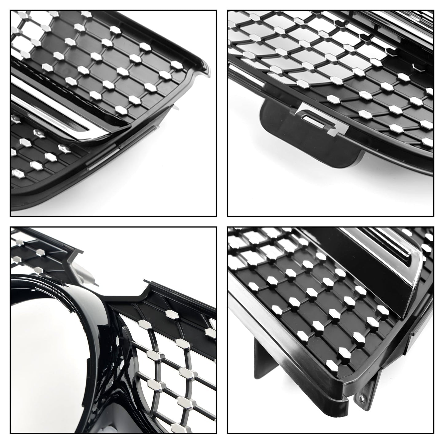 Benz 2007-2009 GL-Class X164 GL350 Chrome Diamonds Mercedes Grill Front Bumper Grille