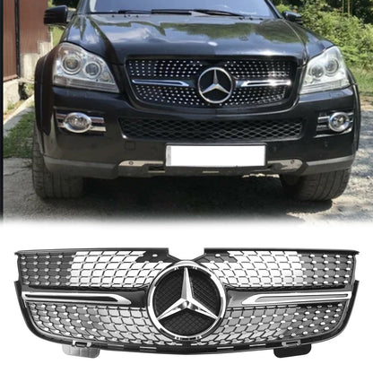 Benz 2007-2009 GL-Class X164 GL320 GL450 GL350 Chrome Diamonds Mercedes Grill Front Bumper Grille