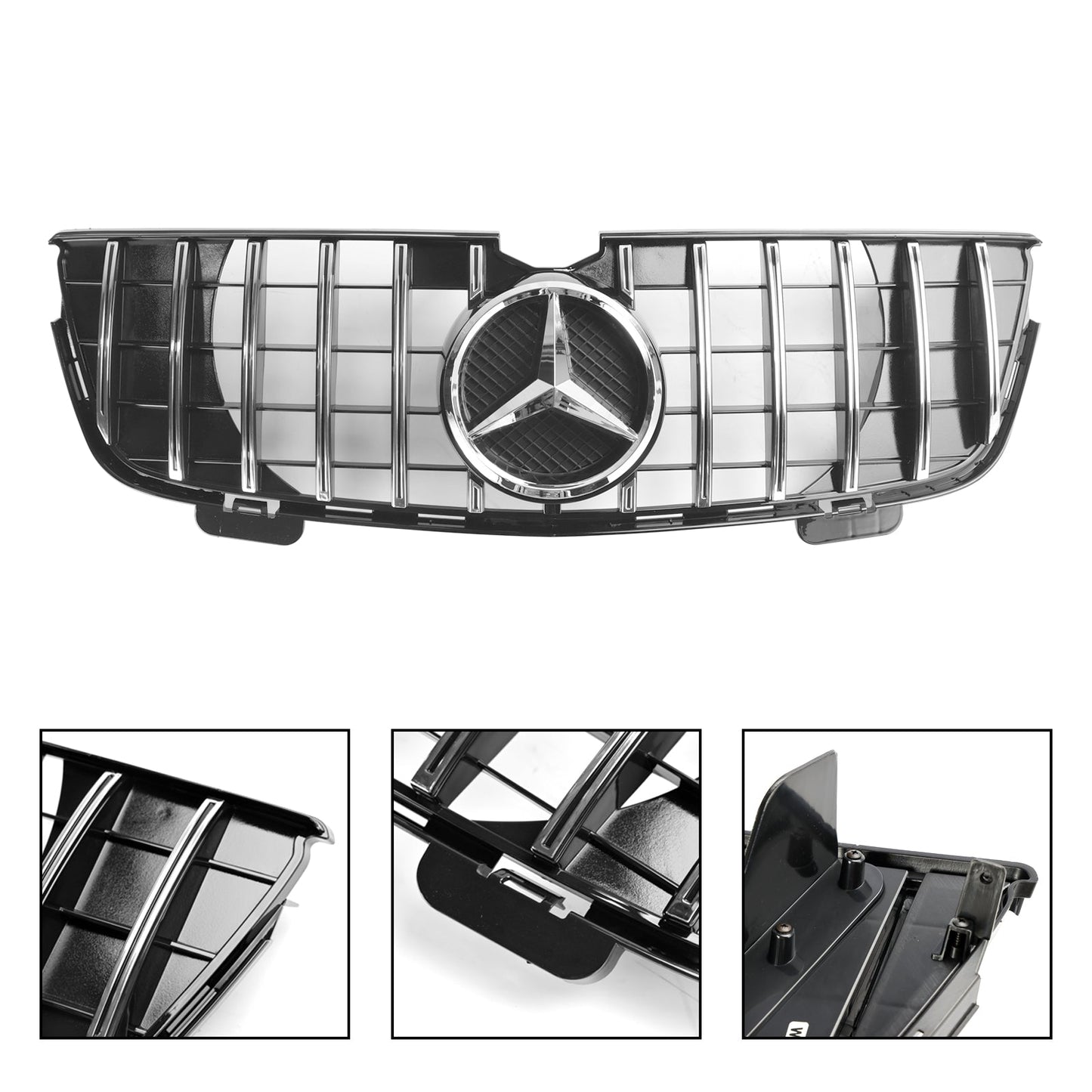 Benz 2007-2009 GL-Class X164 GL320 GL450 GL350 Chrome Diamonds Mercedes Grill Front Bumper Grille