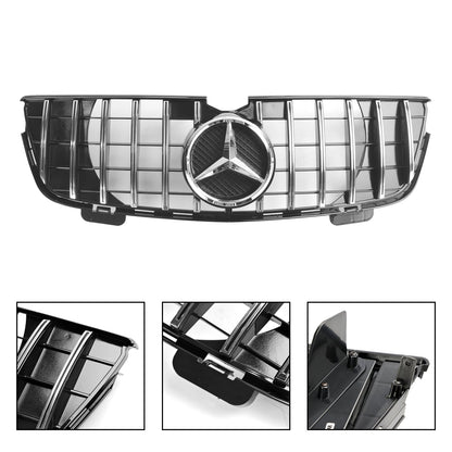 Mercedes-Benz 2007-2009 GL-Class X164 GL350 GTR Style Front Bumper Grill Chrome Black Grill