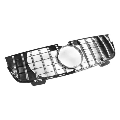 Mercedes-Benz 2007-2009 GL-Class X164 GL350 GTR Style Front Bumper Grill Chrome Black Grill