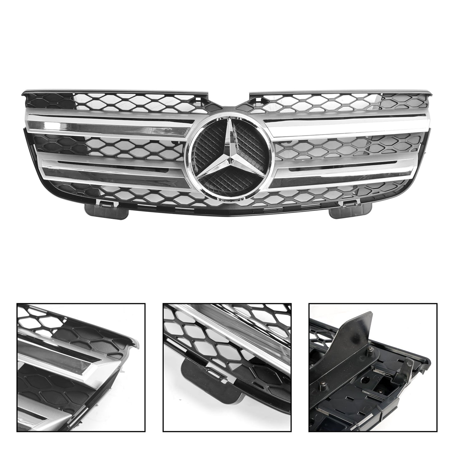 2007-2009 Mercedes-Benz GL-Class X164 Front Grille Air Intake Radiator Bumper Chrome Grill