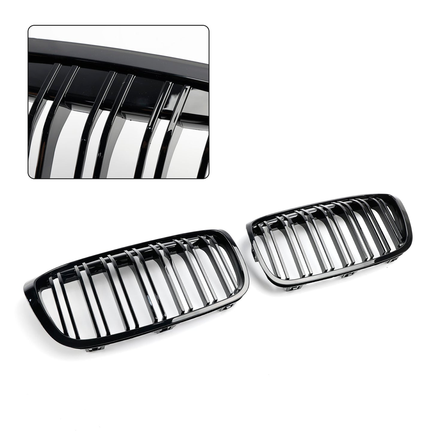 2018-2021 BMW 2 Series F45 F46 218i/220d/218d/M235i Front Kidney Grill Gloss Black Grille