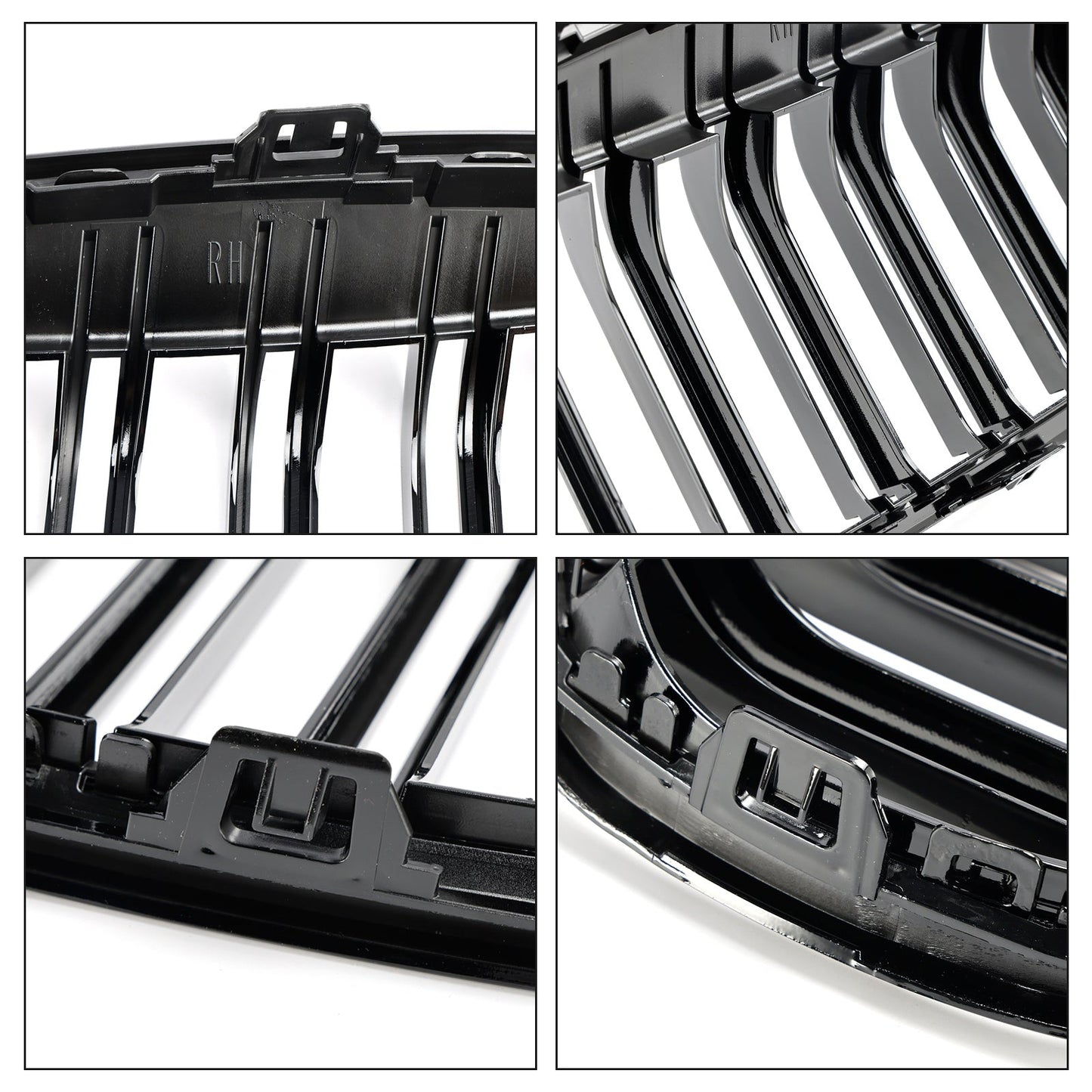 2018-2021 BMW 2 Series F45 F46 218i/220d/218d/M235i Front Kidney Grill Gloss Black Grille