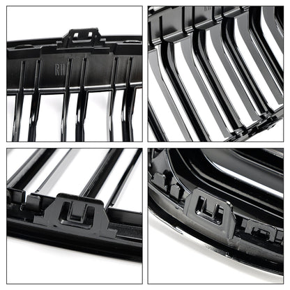 2018-2021 BMW 2 Series F45 F46 218i/220d/218d/M235i Front Kidney Grill Gloss Black Grille