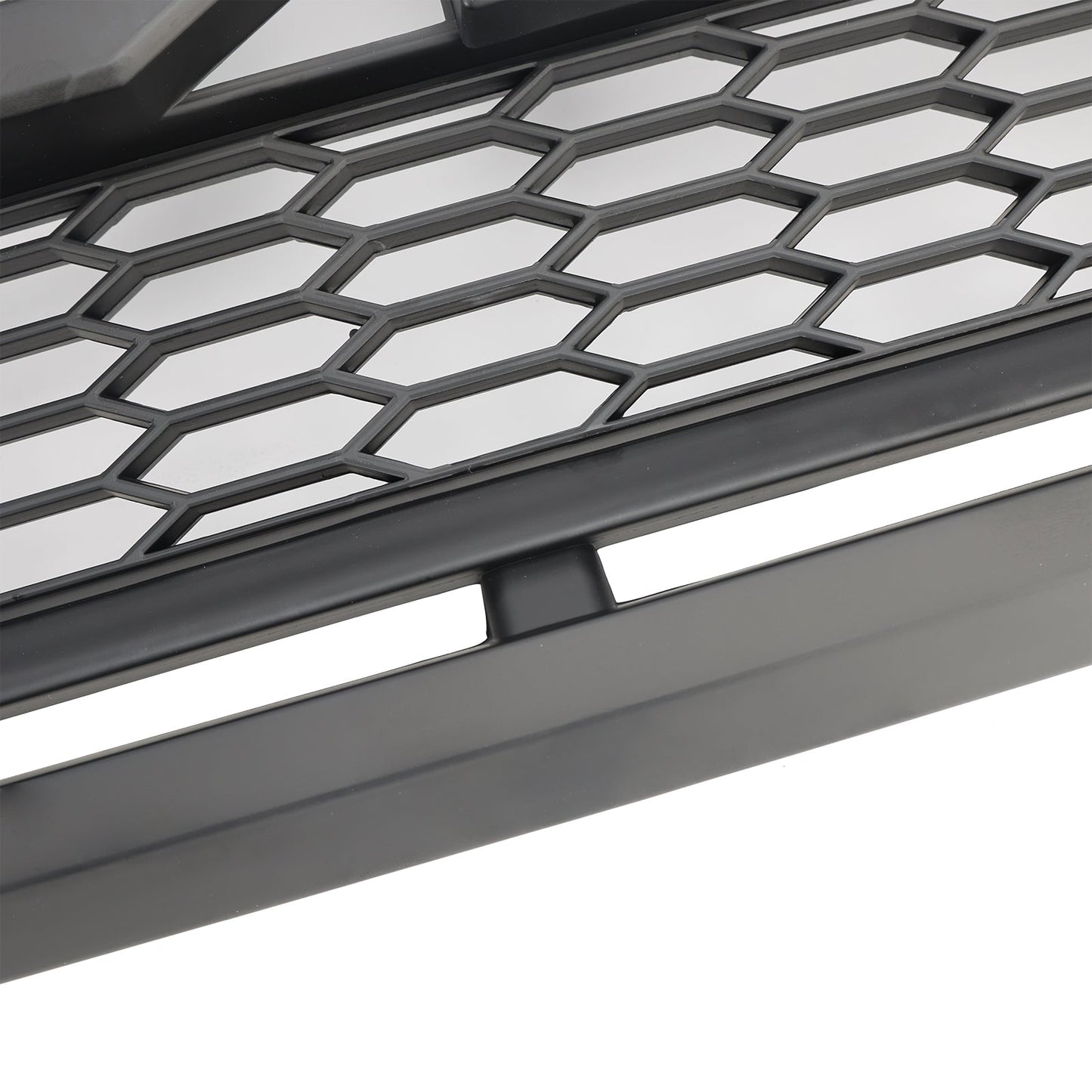 2004-2008 Ford F150 Front Bumper Mesh Hood Grill Raptor Style Gray Grille W/ LED & Letter