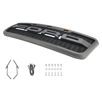 2004-2008 Ford F150 Raptor Style Grille Black/Grey Black Choose
