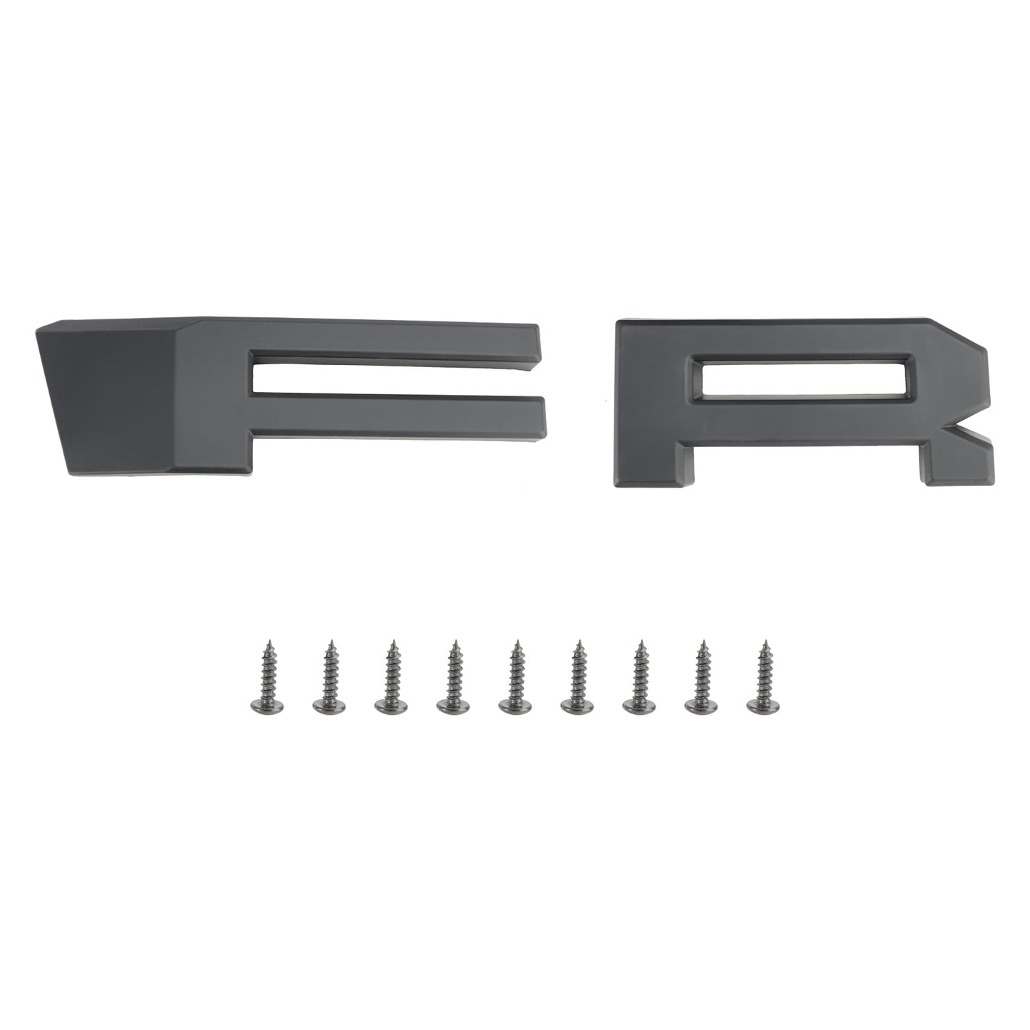 2004-2008 Ford F150 Front Bumper Mesh Hood Grill Raptor Style Gray Grille W/ LED & Letter