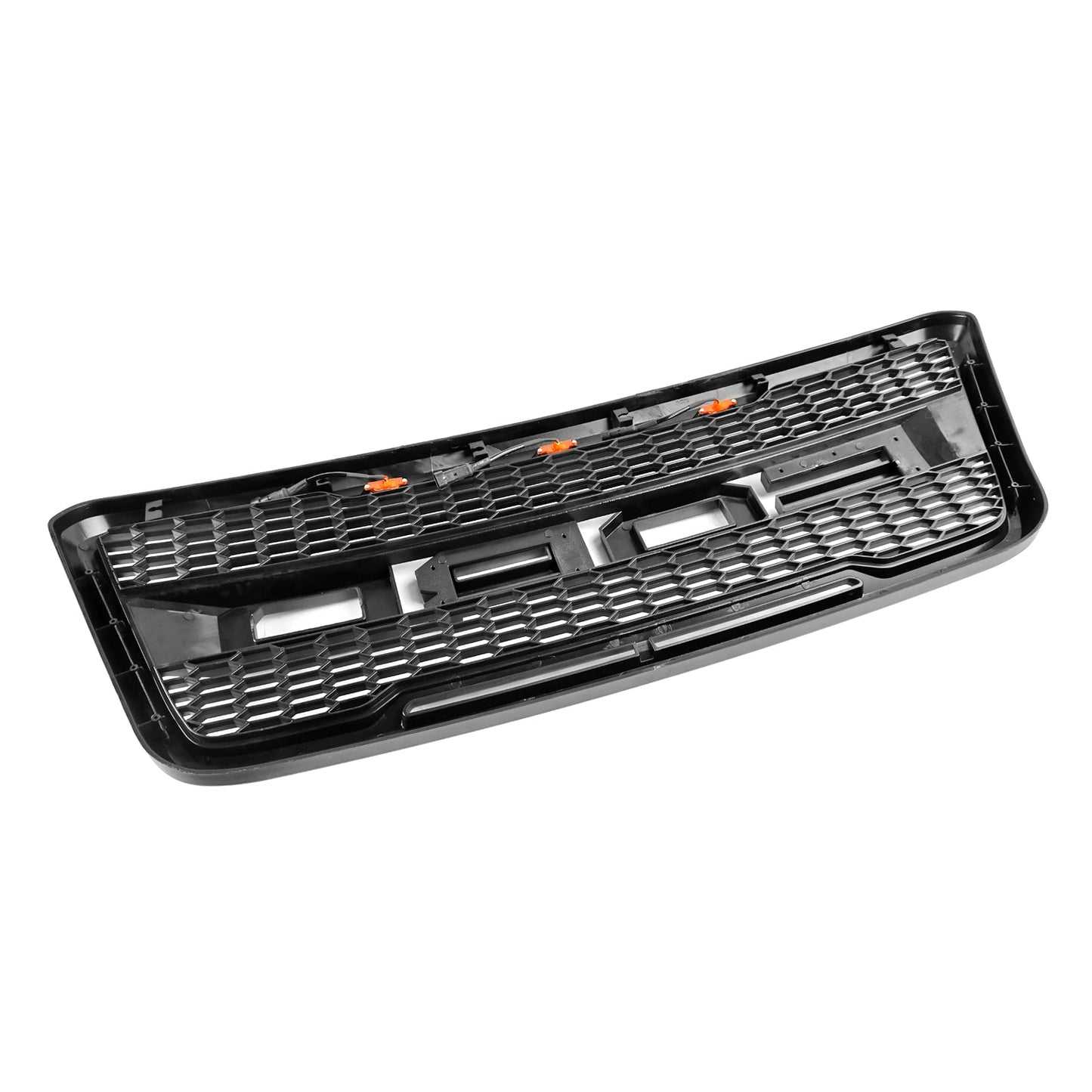 Ford F150 2004-2008 Front Bumper Black / Gray Grille W/LED & Letter Raptor Style Grille