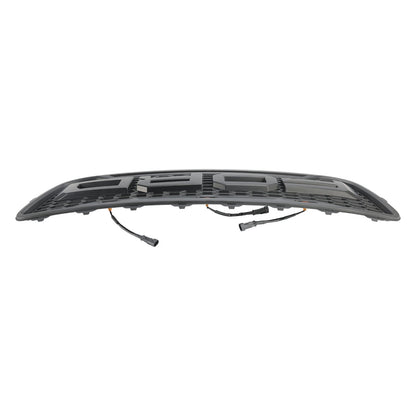 1999-2003 Raptor Style Ford F150 Matt Black Front Grill Replacement Honeycomb Grille + LED Light + Letter
