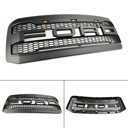 Ford F250 F350 2005-2007 Super Duty Front Bumper Grill Grille W/ LED Generic