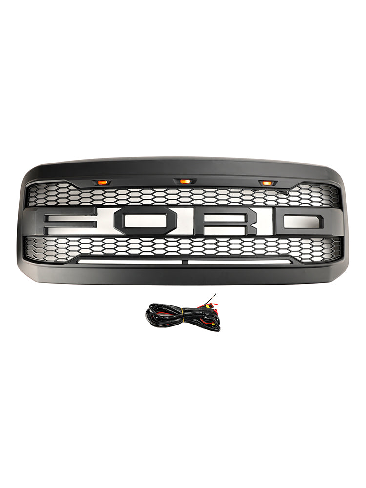 Ford F250 F350 2005-2007 Super Duty Front Bumper Grill Grille W/ LED Generic