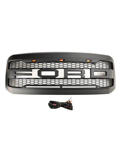 Ford F250 F350 2005-2007 Super Duty Front Bumper Grill Grille W/ LED Generic