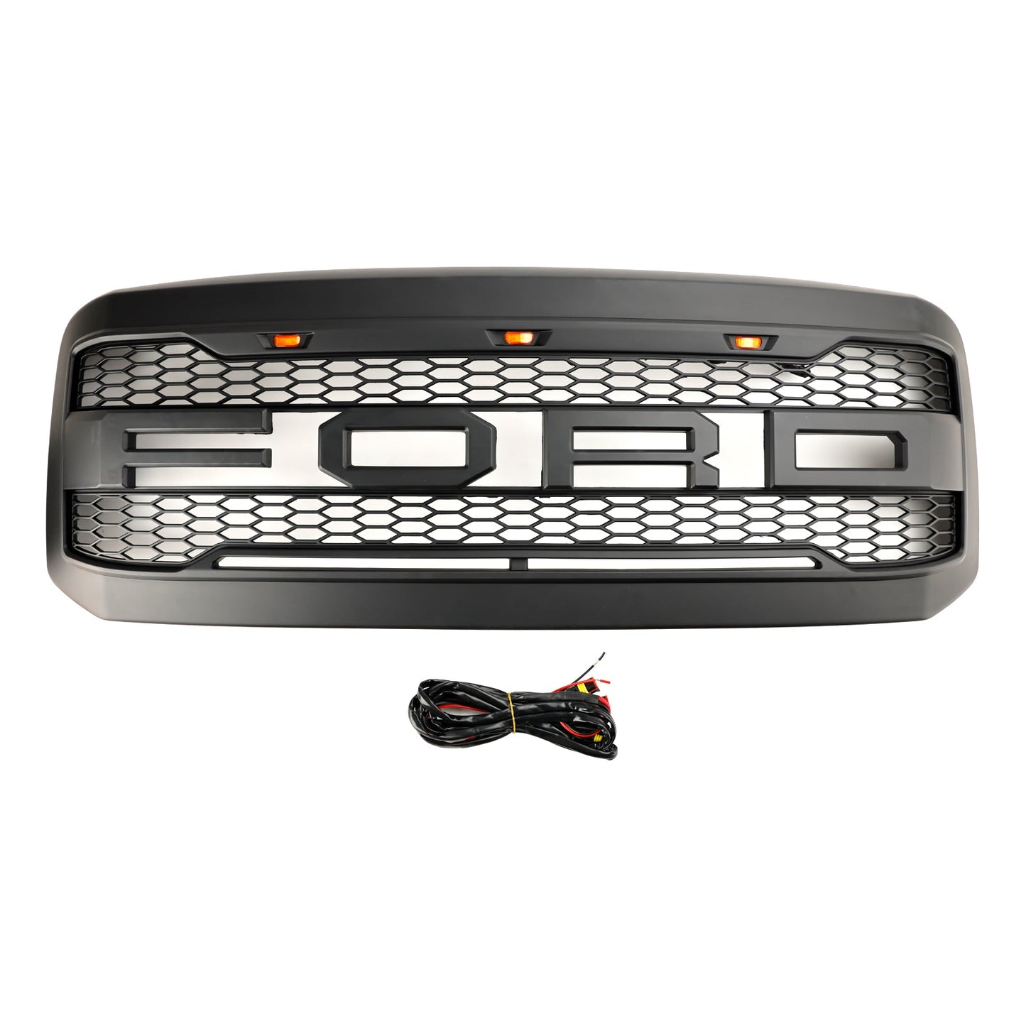 Ford F250 F350 2005-2007 Super Duty Front Bumper Grill Grille W/ LED Generic