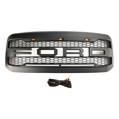 Ford F250 F350 2005-2007 Super Duty Front Bumper Grill Grille W/ LED Generic