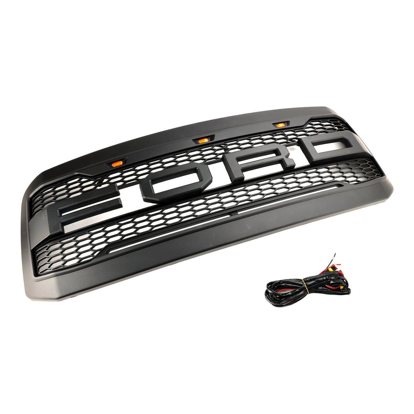 Ford F250 F350 2005-2007 Super Duty Front Bumper Grill Grille W/ LED Generic