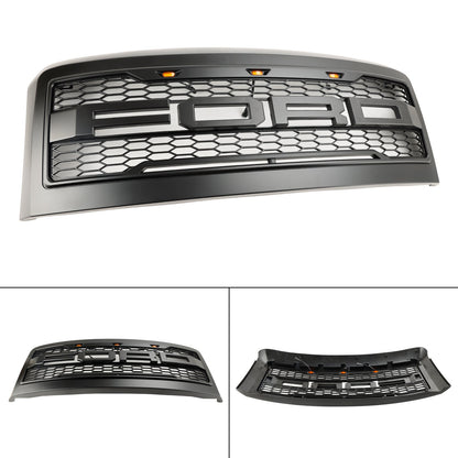 2008-2010 Ford F250 F350 Super Duty Front Bumper Grille Grill w/Lights Generic