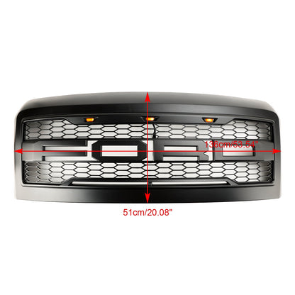 2008-2010 Ford F250 F350 Super Duty Front Bumper Grille Grill w/Lights Generic