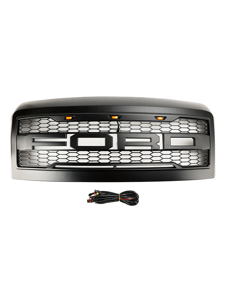 F250 F350 2008-2010 Ford Super Duty Front Bumper Grill w/Lights Generic