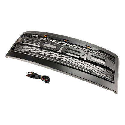 2008-2010 Ford F250 F350 Super Duty Front Bumper Grille Grill w/Lights Generic