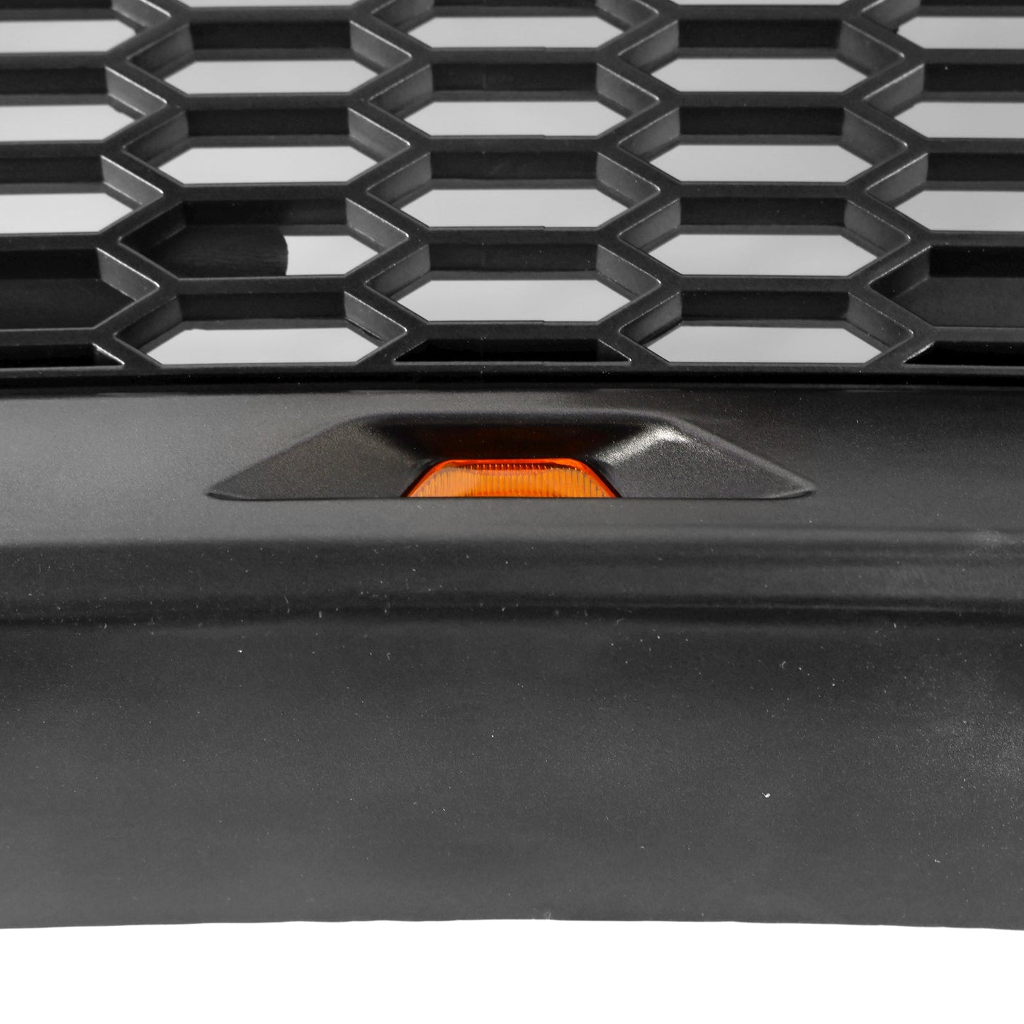 2009-2014 Ford F150 Raptor Style Grille W/ LED Light Front Bumper Matte Black / Glossy Black / Gray Honeycomb Grill