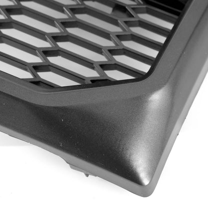 2009-2014 Raptor Style Grill Ford F150 Gray Black Front Bumper Replacement Grille W/ LED & Letter