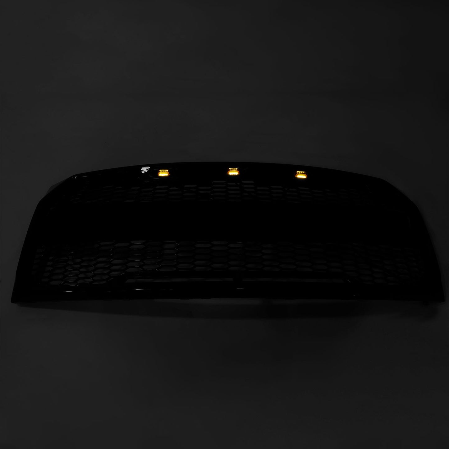 2009-2014 Ford F150 Raptor Style Grille W/ LED Light Front Bumper Matte Black / Glossy Black / Gray Honeycomb Grill