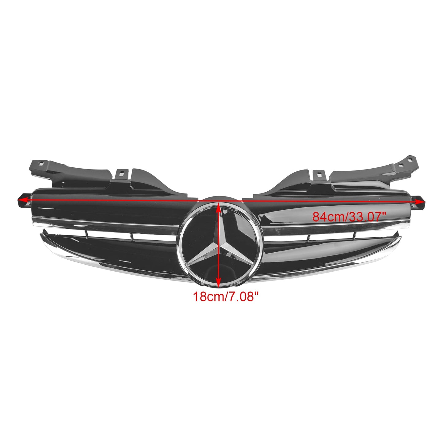 1998-2004 Mercedes Benz SLK-Class R170 SLK320 SLK230 SLK200 Front Bumper Grille Black Grill