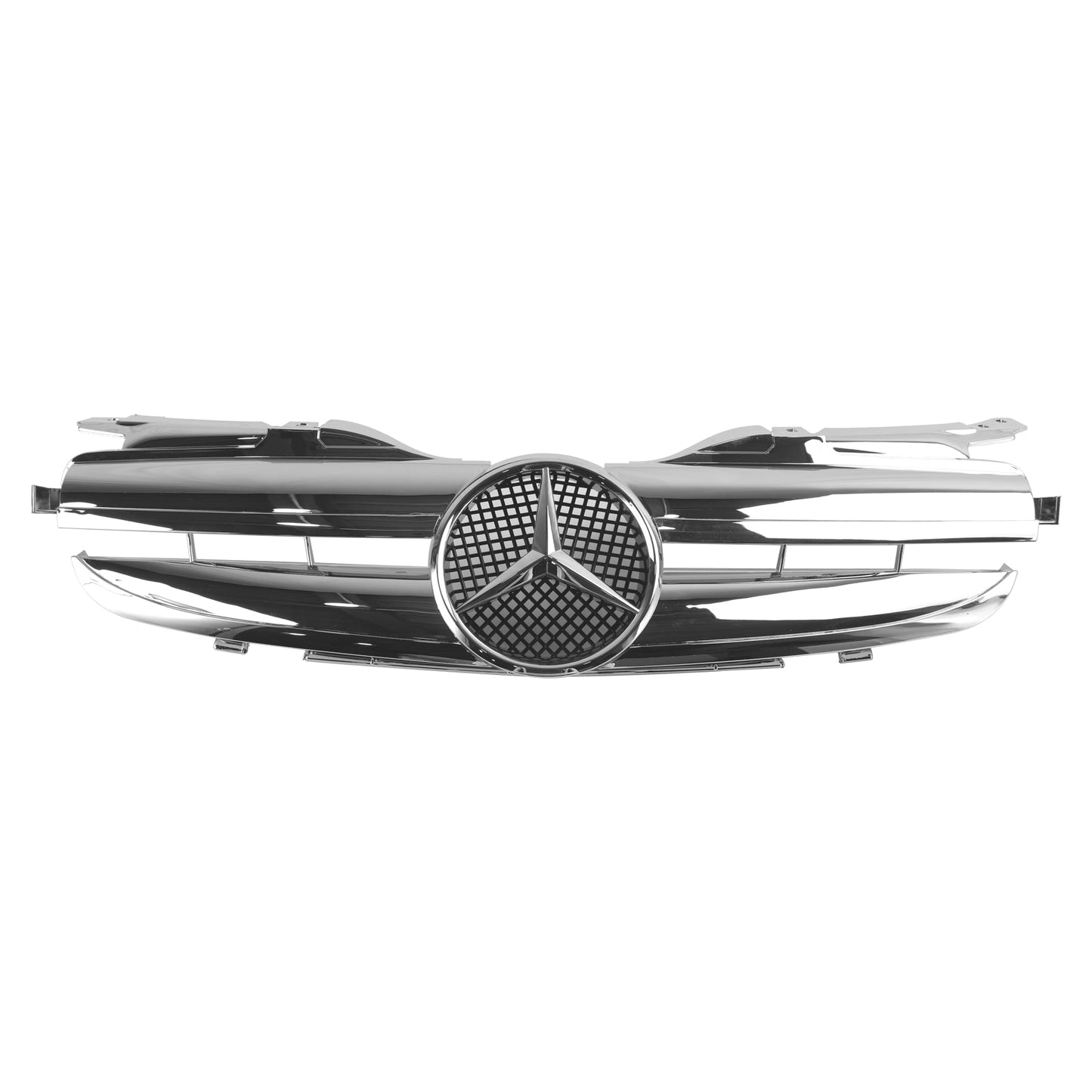 1998-2004 Mercedes Benz SLK-Class R170 SLK320 SLK230 SLK200 Front Bumper Grill Chrome Replacement Grille