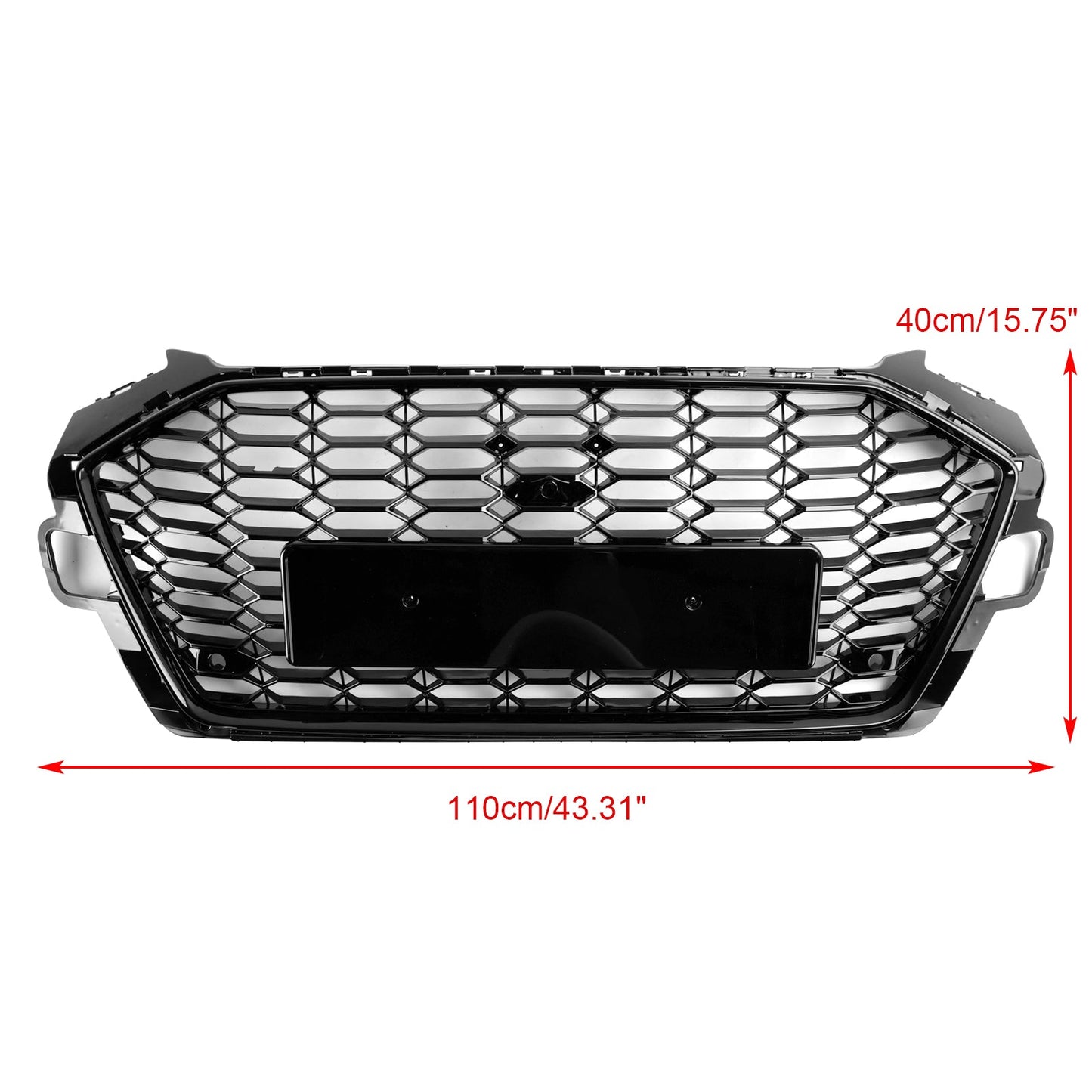 2020-2022 Audi A4 B9.5 A4 S-Line S4 RS4 Style Front Bumper Grill Replacement Black Grille