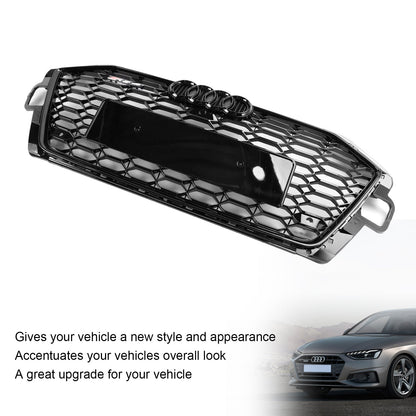 2020-2022 Audi A4 B9.5 A4 S-Line S4 RS4 Style Front Bumper Grill Replacement Black Grille