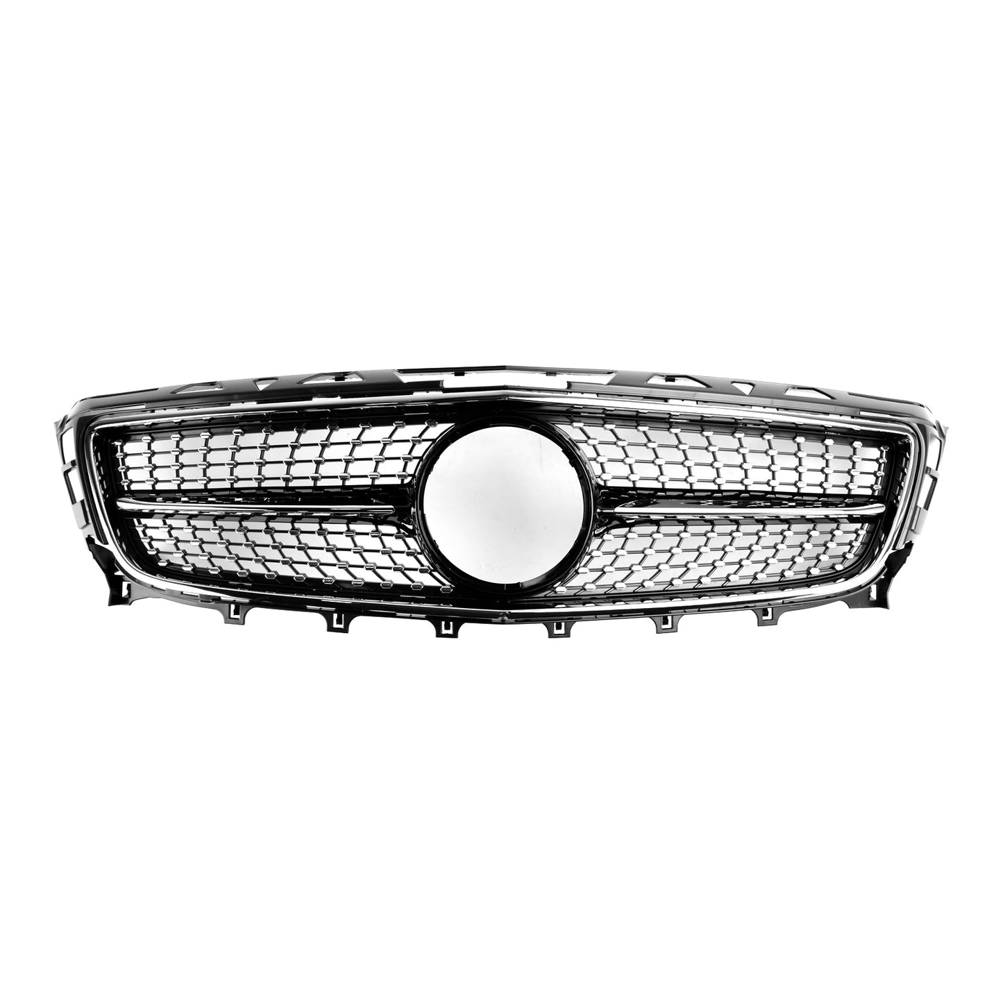2011-2014 Mercedes Benz CLS W218 C218 X218 CLS250/350/400/500/550 Diamond / AMG Style Grille Front Bumper Black Grill