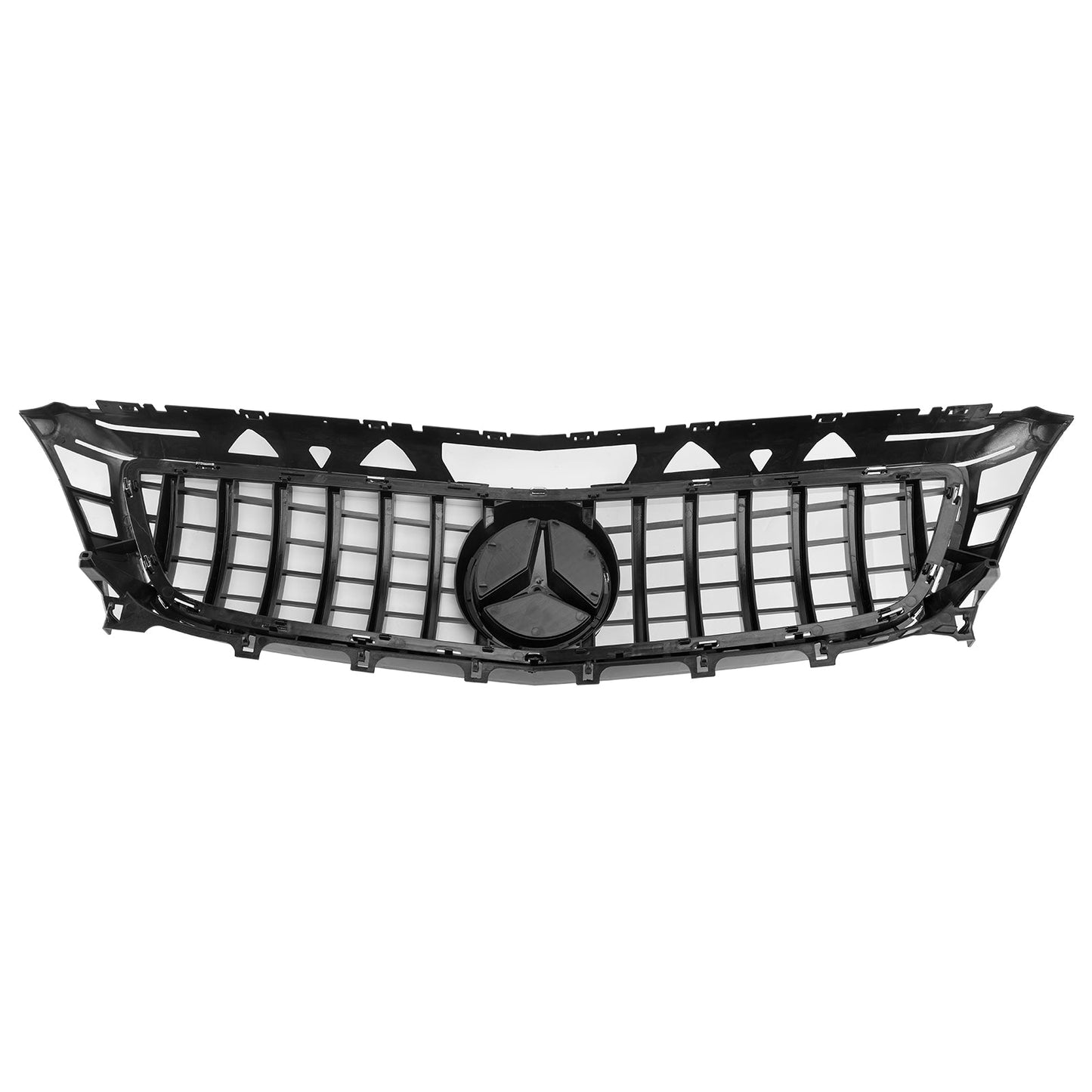 2011-2014 Mercedes Benz CLS-Class W218 C218 X218 GTR Styel Grill Front Bumper Chrome Replacement Grille W/ Emblem