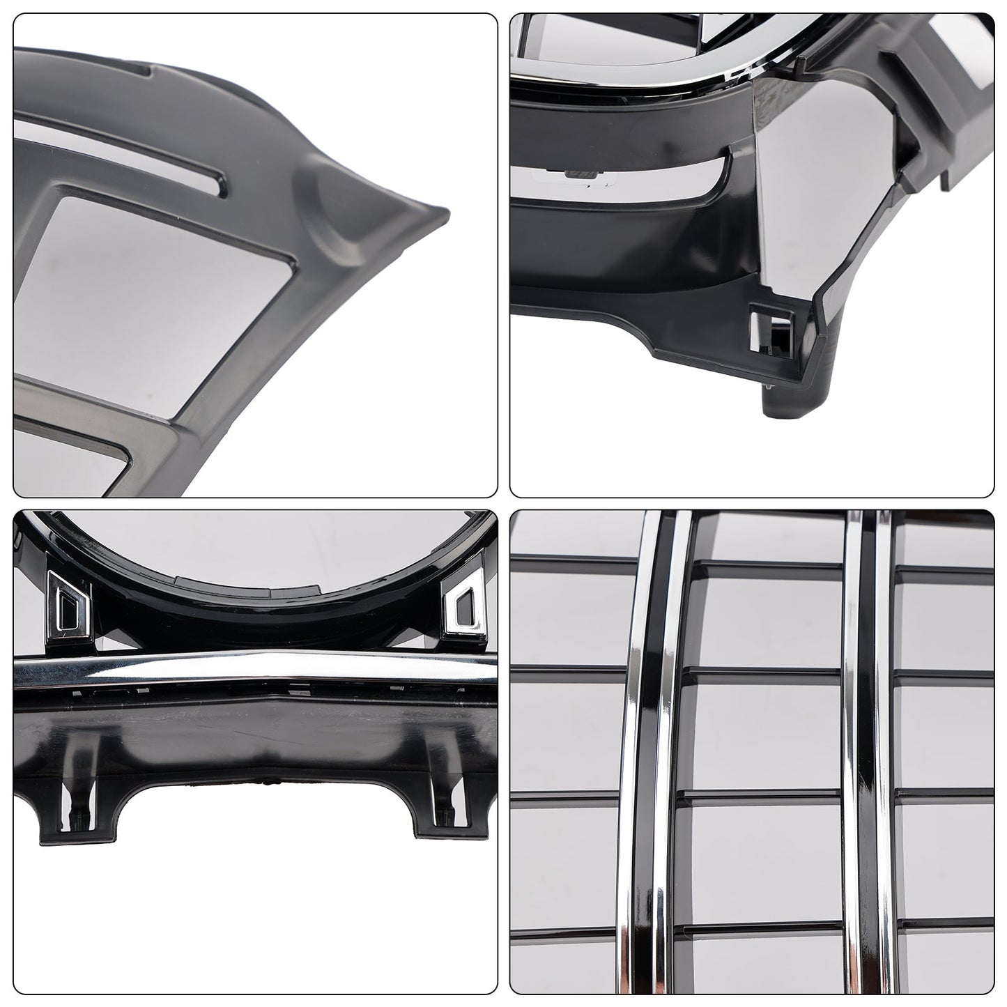 2011-2014 Mercedes Benz CLS-Class W218 C218 X218 GTR Styel Grill Front Bumper Chrome Replacement Grille W/ Emblem