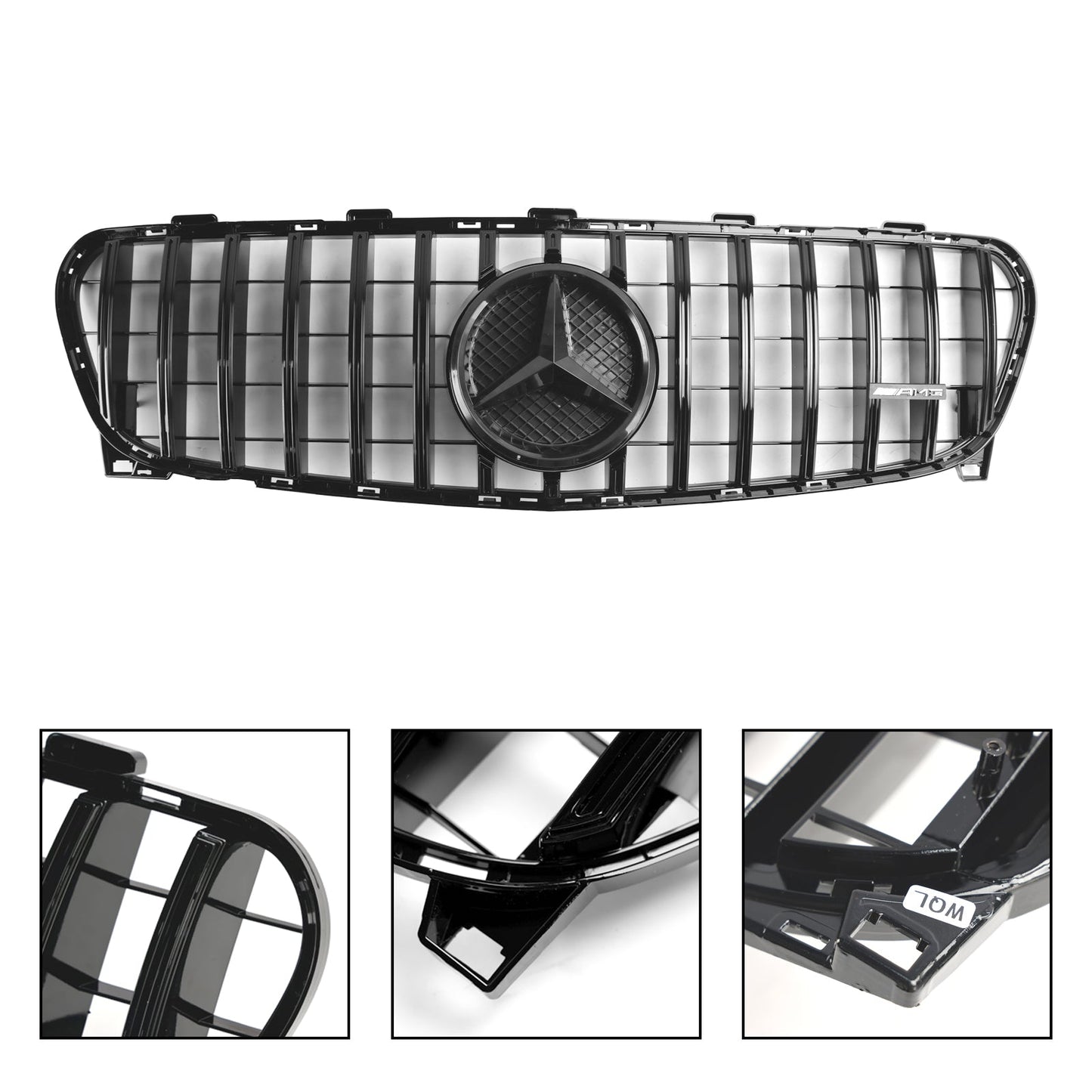 2017-2019 Mercedes Benz GLA-Class W156 X156 GLA180/200/220/45 Facelift Front Grill Black Replacement Grille