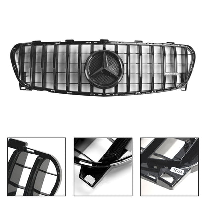 2017-2019 Mercedes Benz GLA-Class W156 X156 GLA180/200/220/45 Facelift Front Grill Black Replacement Grille