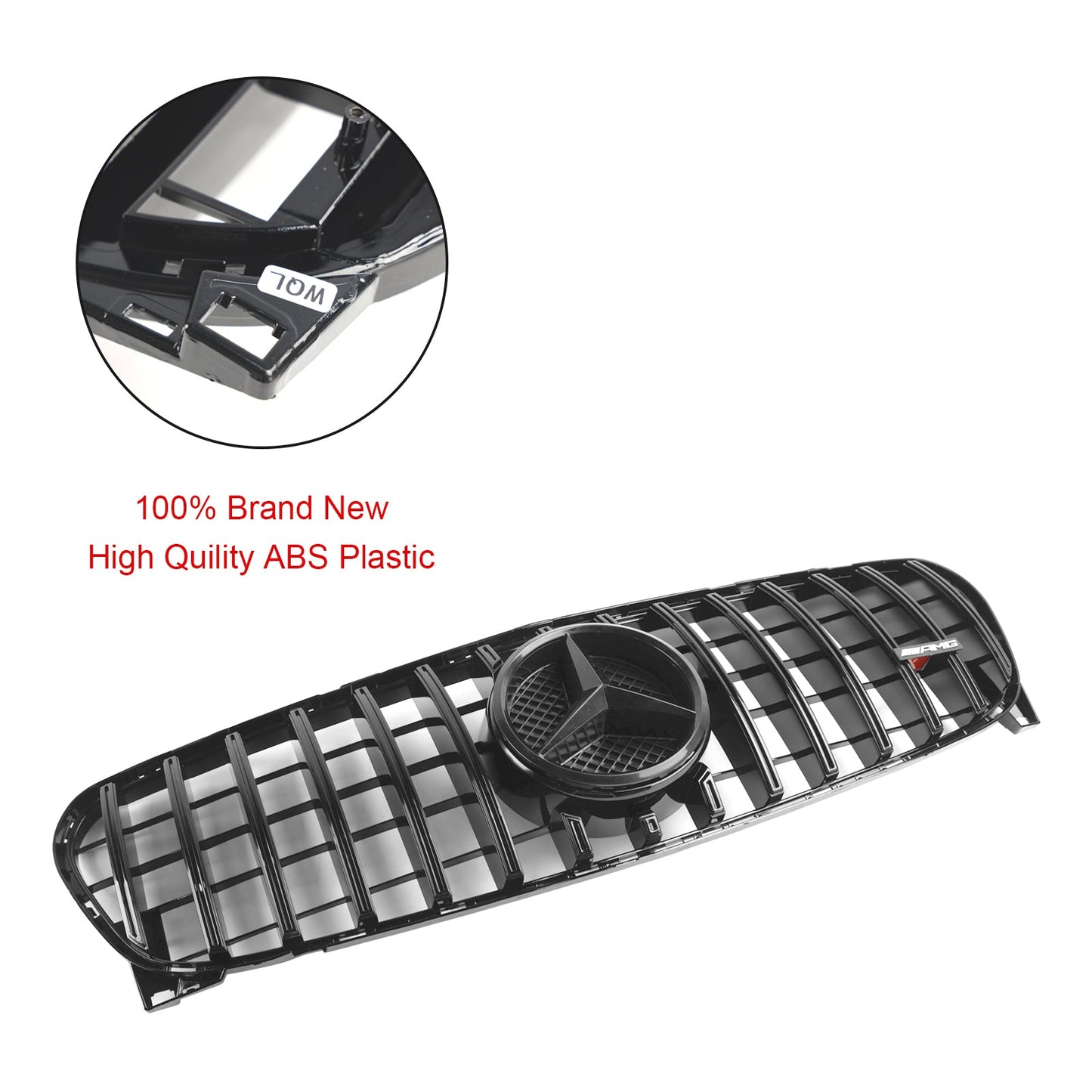 2017-2019 Mercedes Benz GLA-Class W156 X156 GLA180/200/220/45 Facelift Front Grill Black Replacement Grille