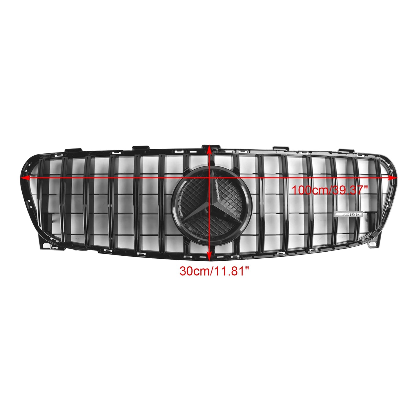 2017-2019 Mercedes Benz GLA-Class W156 X156 GLA180/200/220/45 Facelift Front Grill Black Replacement Grille