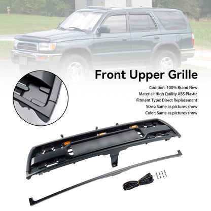 Toyota 4Runner 1996 1997 1998 1999 2000 Front Grill TRD PRO Style Black Replacement Grille With LED Light & Letter